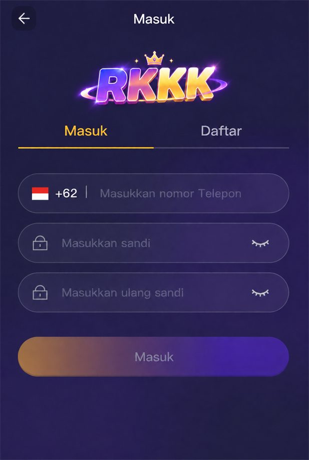 Halaman masuk akun RKKK